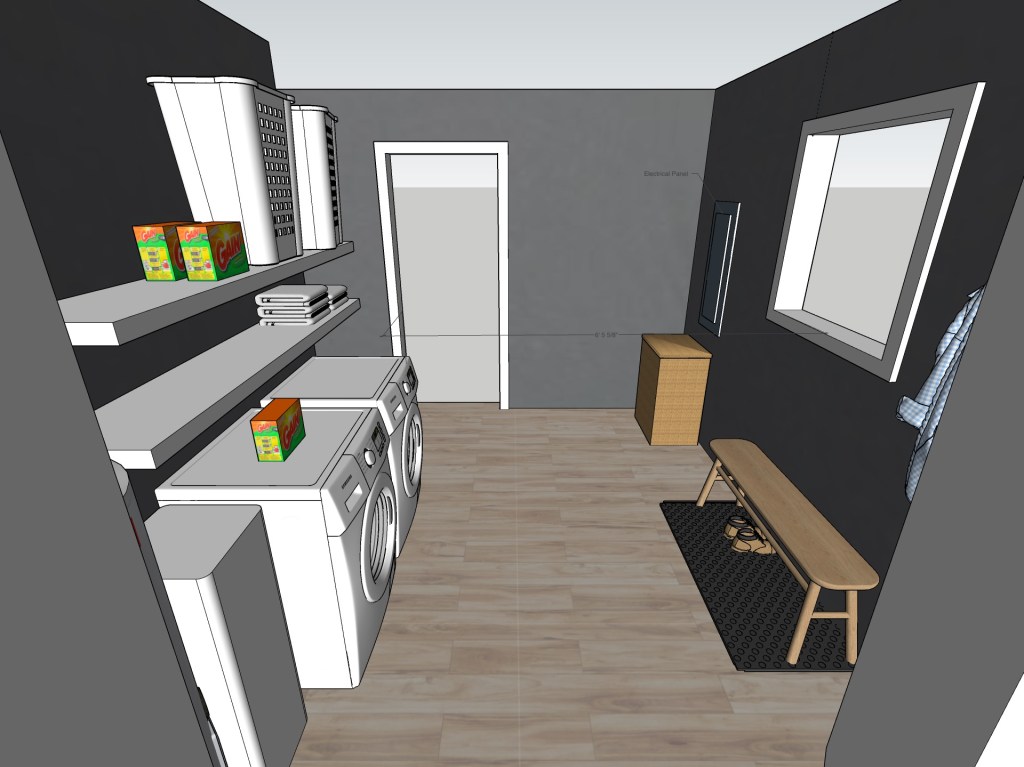 Computer model of an entry way